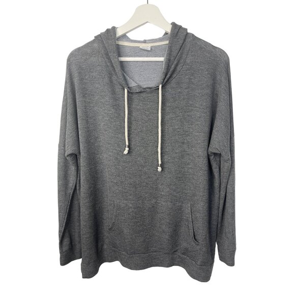 Tresics Gray Hoodie Women’s Small Pullover Lightweight Athleisure Top - Picture 1 of 13